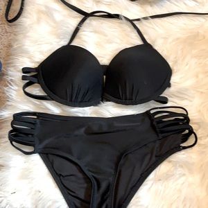Aeropostale black bikini- Top and Botom. XS